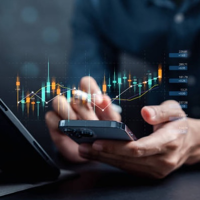 Visual charts and data