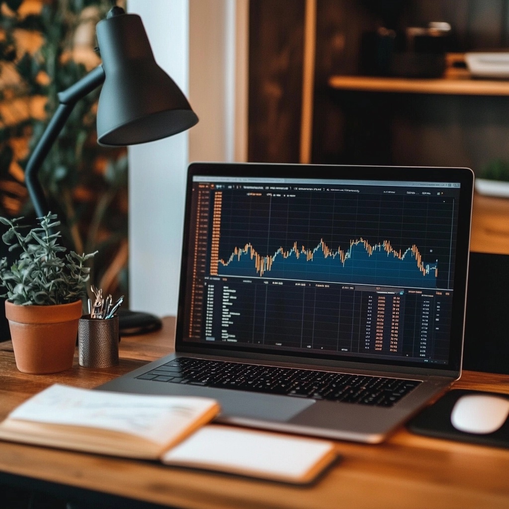 Visualizations of data and charts